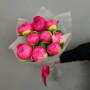 Букет из 9 коралловых пионов — вид 3