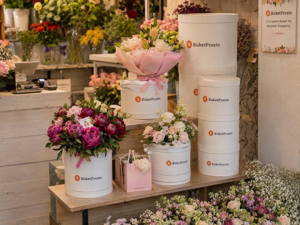 Композиции в коробках в магазине BuketProsto